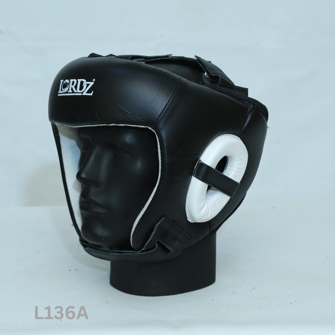 L-136A Genuine Leather Competition Headgear With Ear Padding view 4