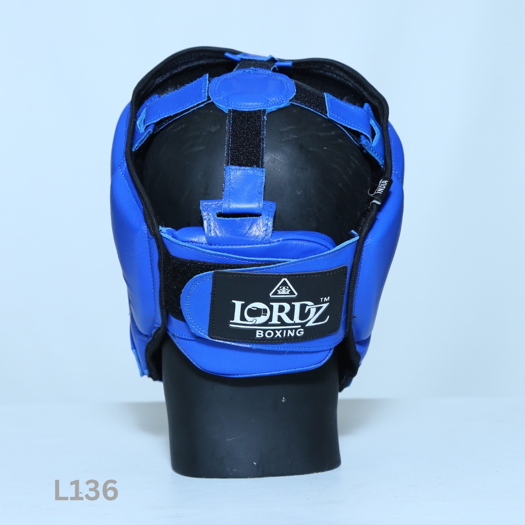 L-136 Leather Competition Head Guard Without Ear Padding view 2