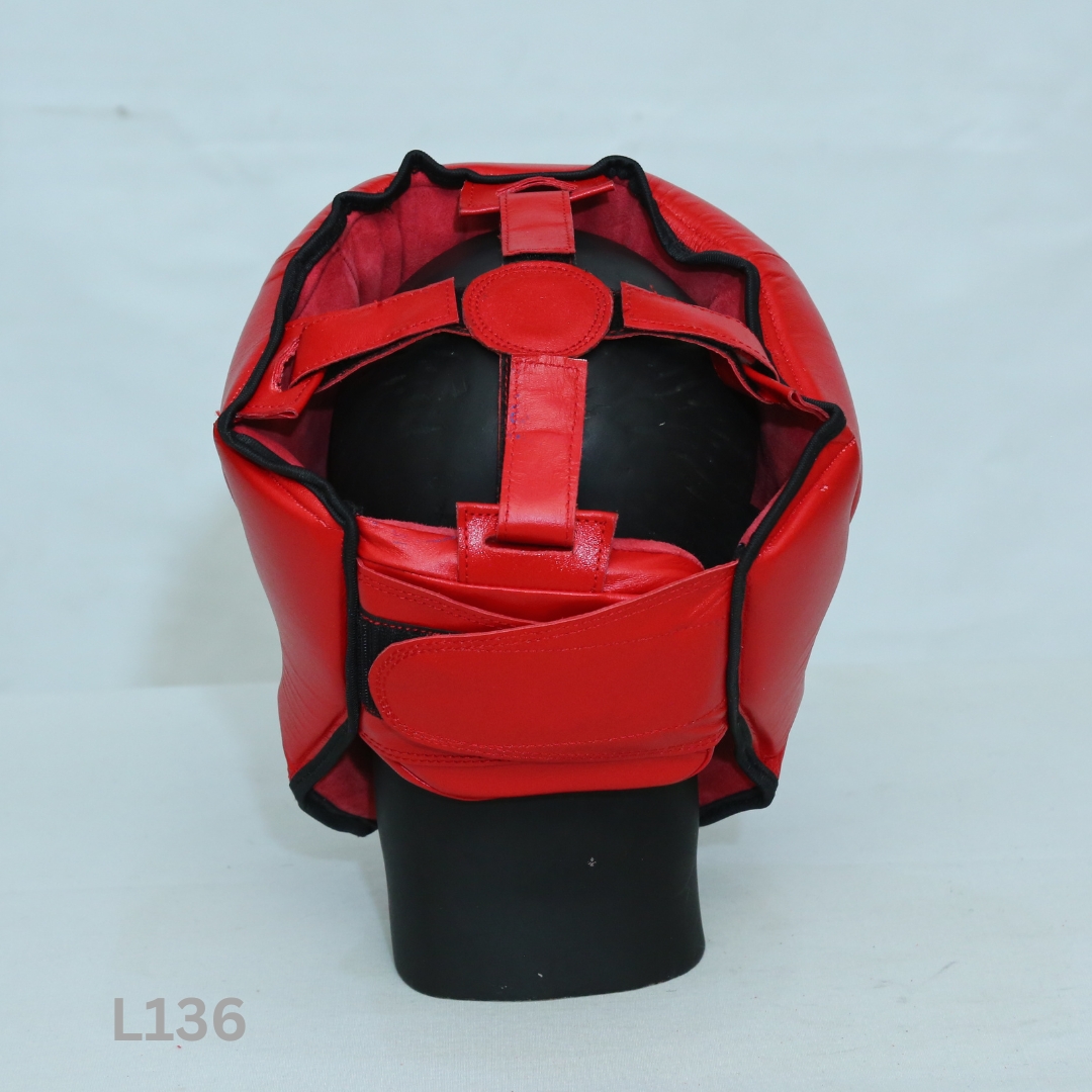 L-136 Leather Competition Head Guard Without Ear Padding view 9