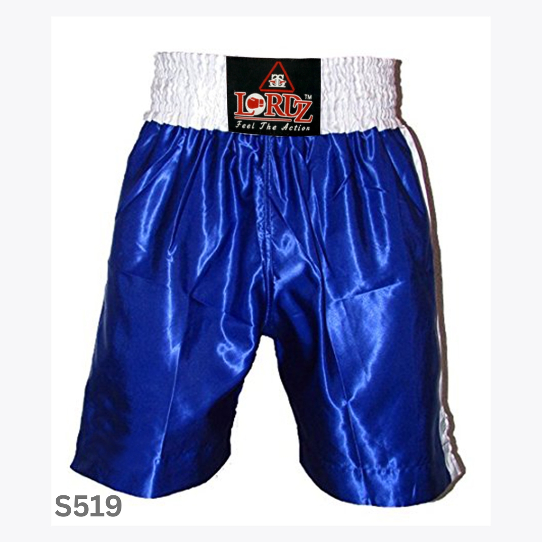 S-519 Satin Fabric Men's Boxing Shorts view 8