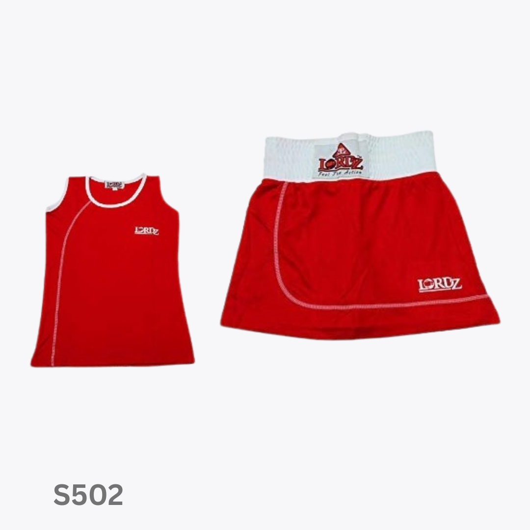 S-502 Cotton Corel Women Boxing Vest & Shorts
